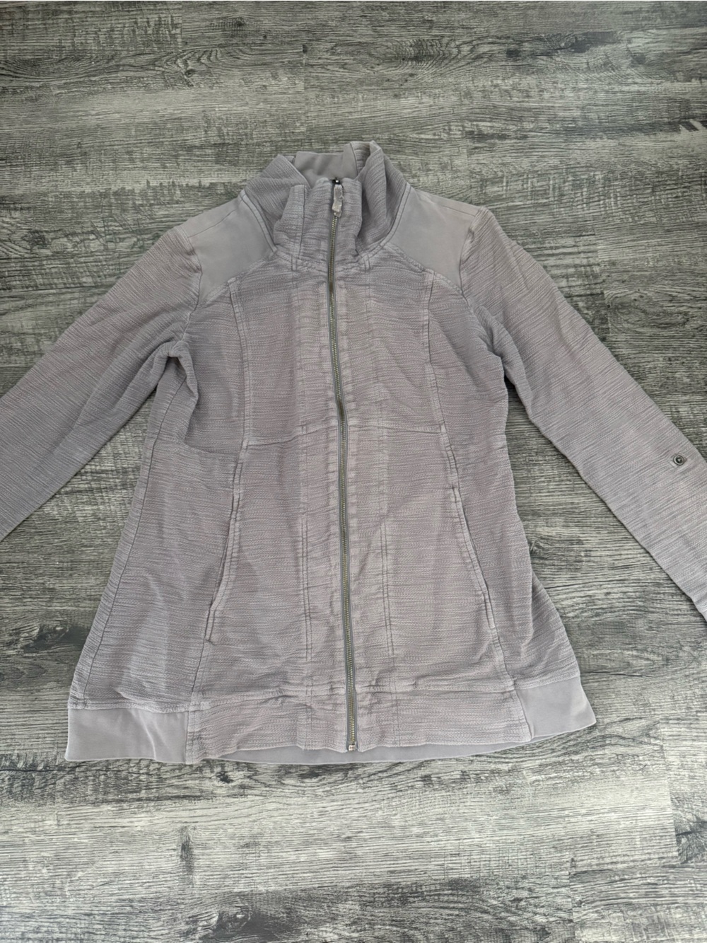 Anthropologie Saturday Sunday women’s grey zip up fleece